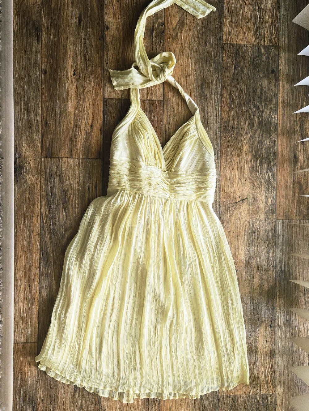 BCBG maxazria Silk Halter Dress